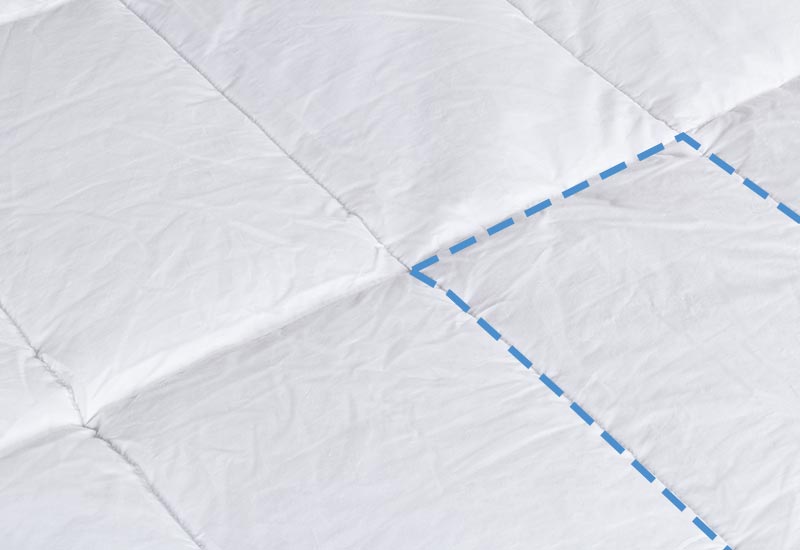 <div>Prešívanie typu baffle box udržuje výplň rovnomerne na mieste.</div>
