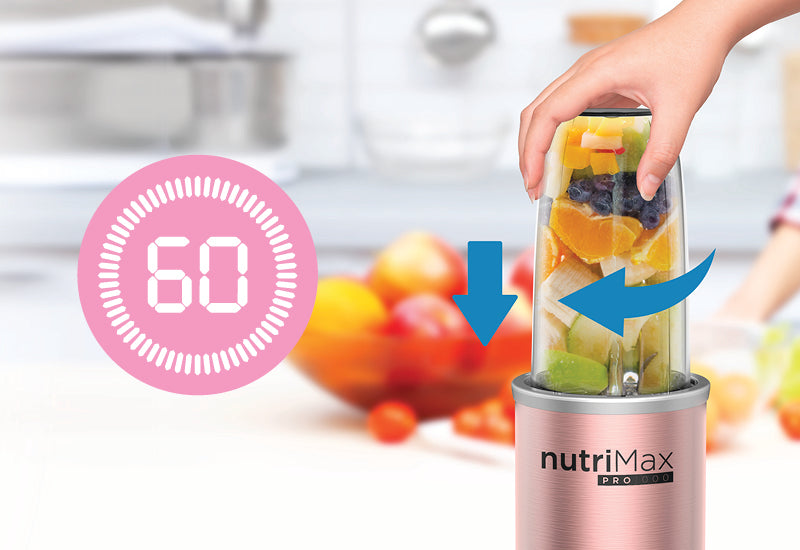 Na zdravé smoothie za menej ako 60 sekúnd. Jednoduché použitie.