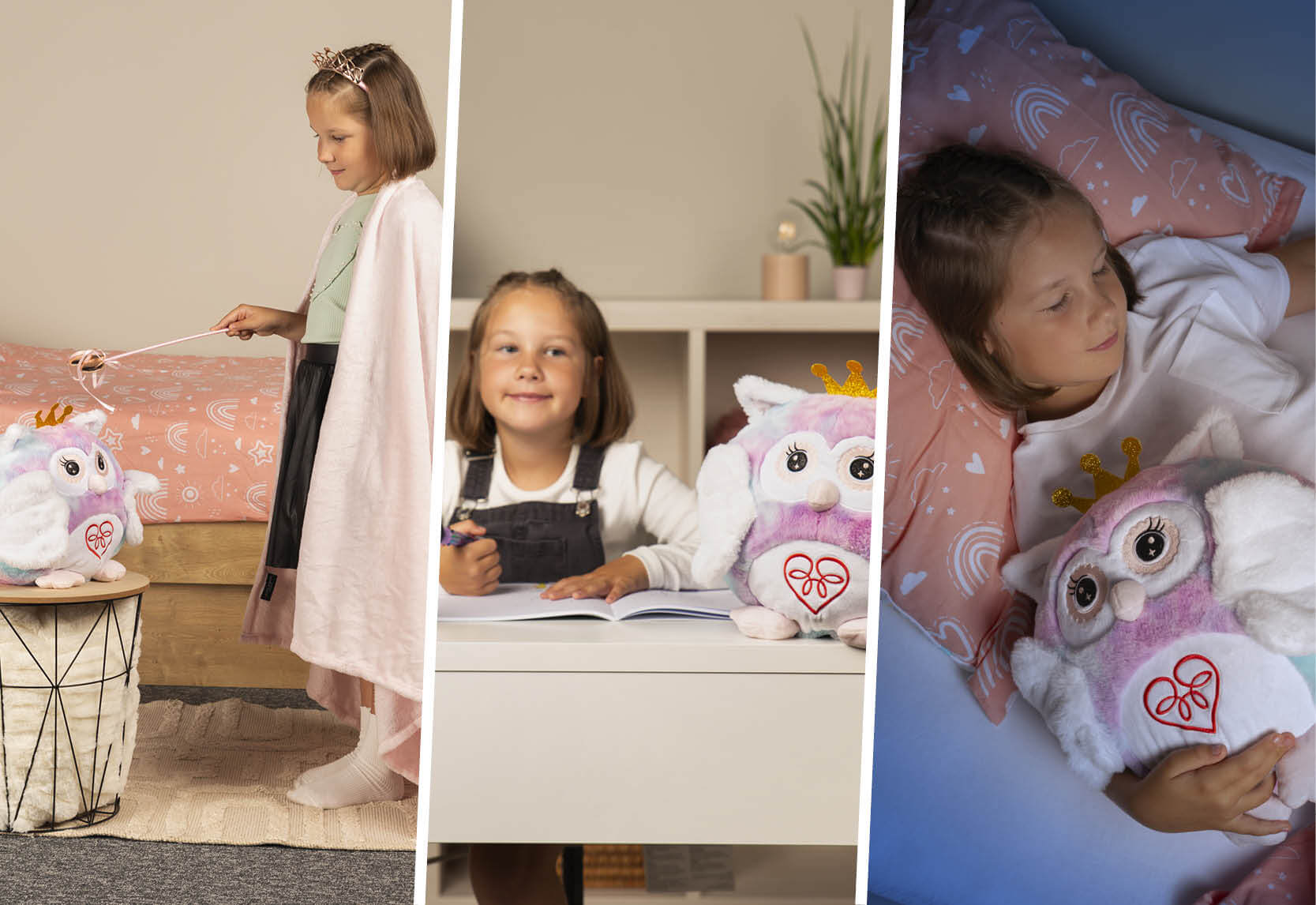 Som sovička 3 v 1: deka, hračka alebo vankúš.