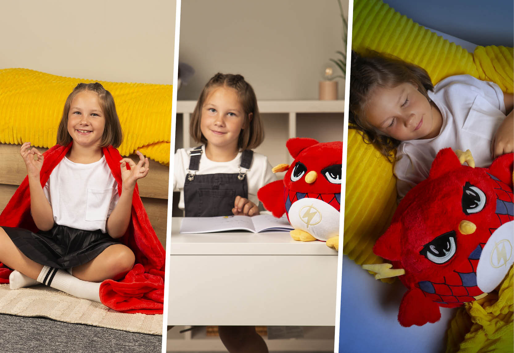 Som sovička 3 v 1: deka, hračka alebo vankúš.