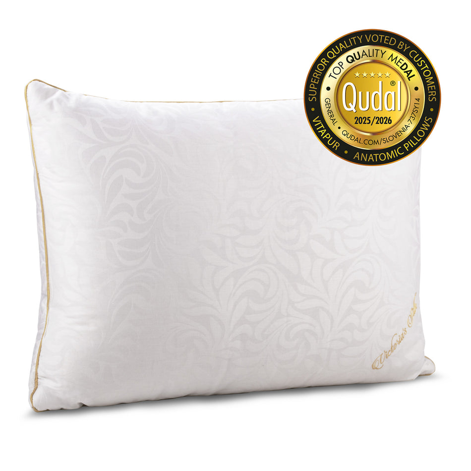 Nižší hodvábny vankúš Victoria's Silk Classic, 50x70 cm