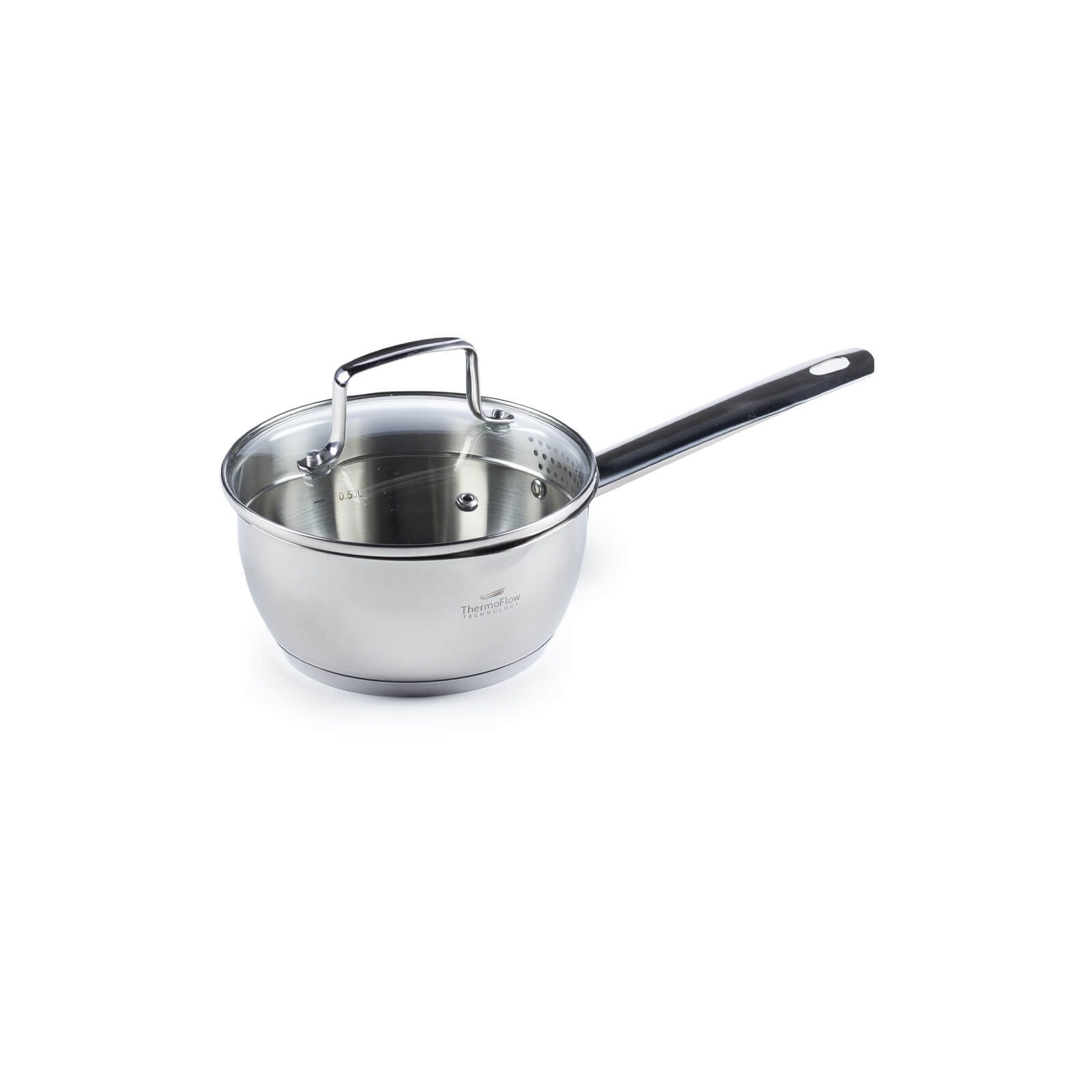 Rosmarino nerezová rajnica Pour&Cook II so sklenenou pokrievkou – 1,2 L, 16 cm