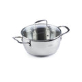 Rosmarino oceľový hrniec Pour&Cook II so sklenenou pokrievkou – 4,2 L, 24 cm