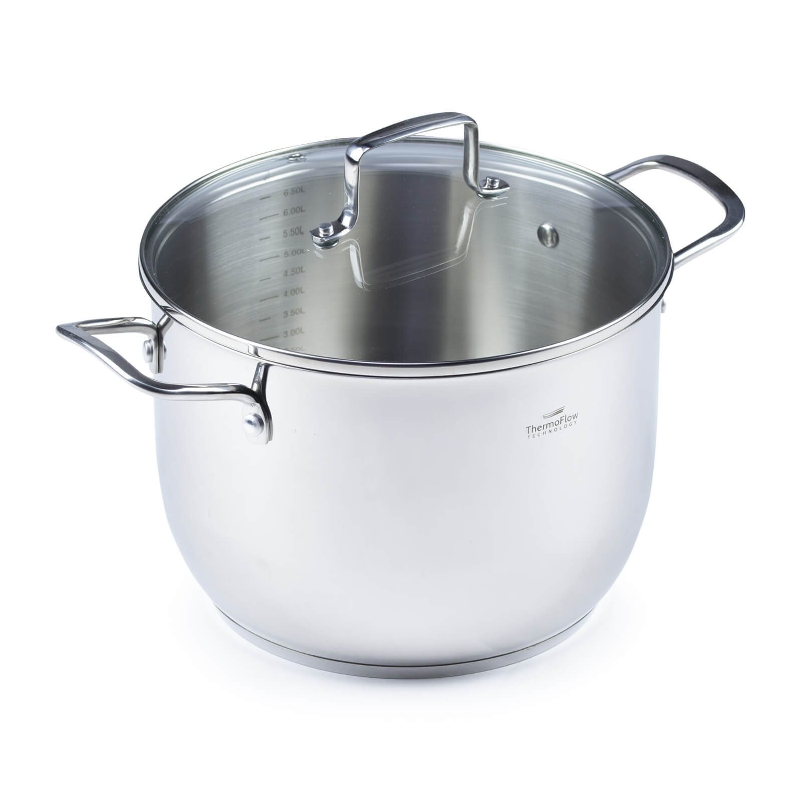 Rosmarino oceľový hrniec Pour&Cook II so sklenenou pokrievkou – 7 L, 24 cm