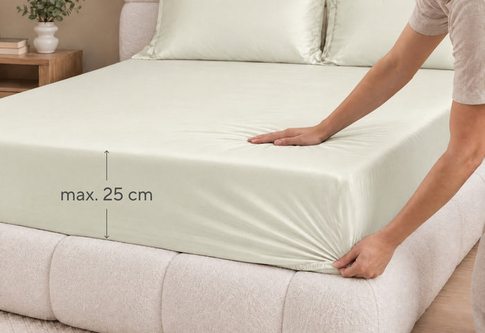 Aj pre vyššie matrace, až do 25 cm.