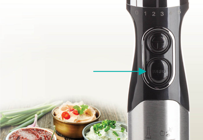 5 rýchlostí + funkcia turbo.