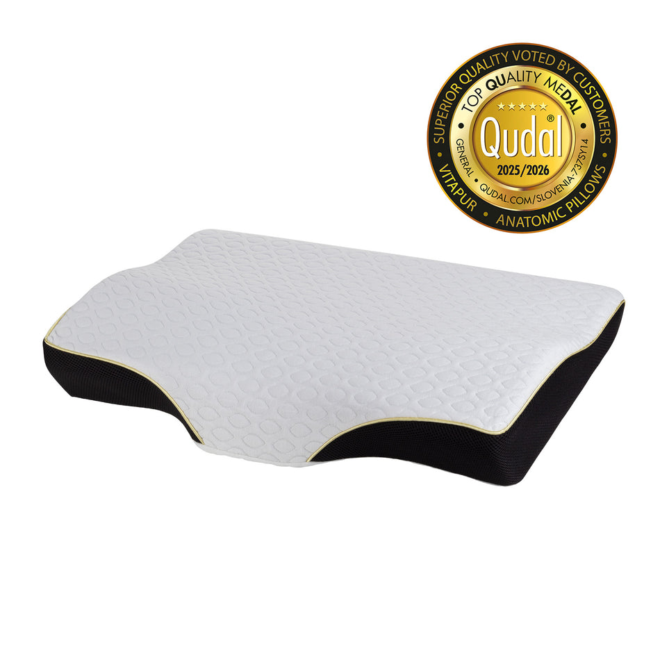 Anatomický vankúš proti chrápaniu Vitapur MemoSilver Ionity - 57x34 cm