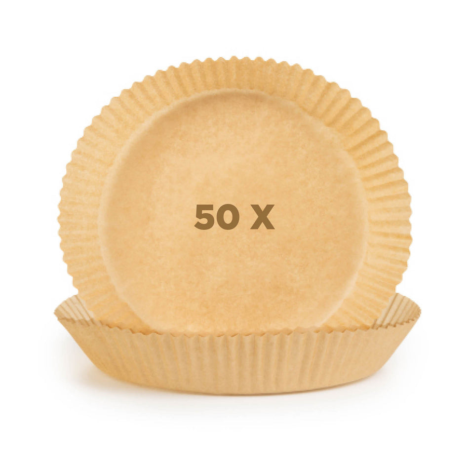 50-kusový set papierov na pečenie Rosmarino pre teplovzdušnú fritézu - Okrúhly, 20 cm