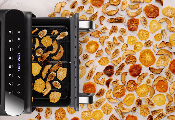 Sušenie ovocia a zeleniny pre zdravé občerstvenie.