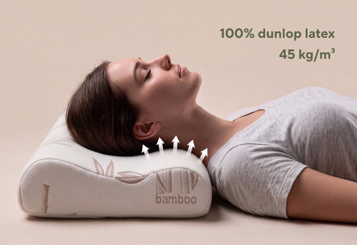 100 % prírodný latex Dunlop pre dlhodobú, stabilnú oporu