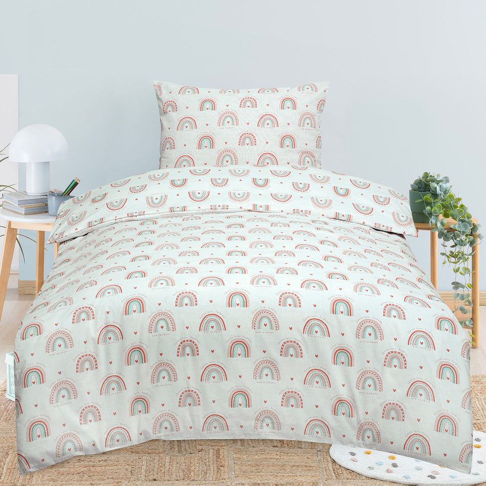 Detská bavlnená posteľná bielizeň Love and Rainbows