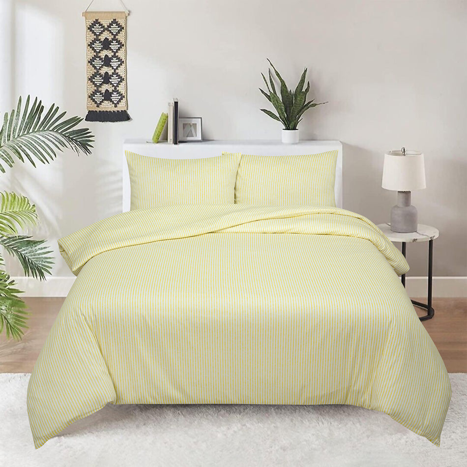 Bavlnená saténová posteľná bielizeň Fruity Stripe