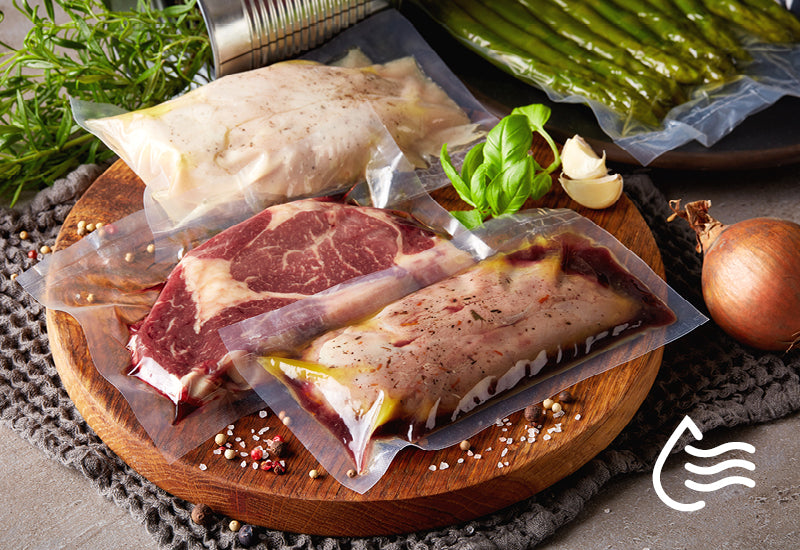 Pre suché aj vlhké potraviny.