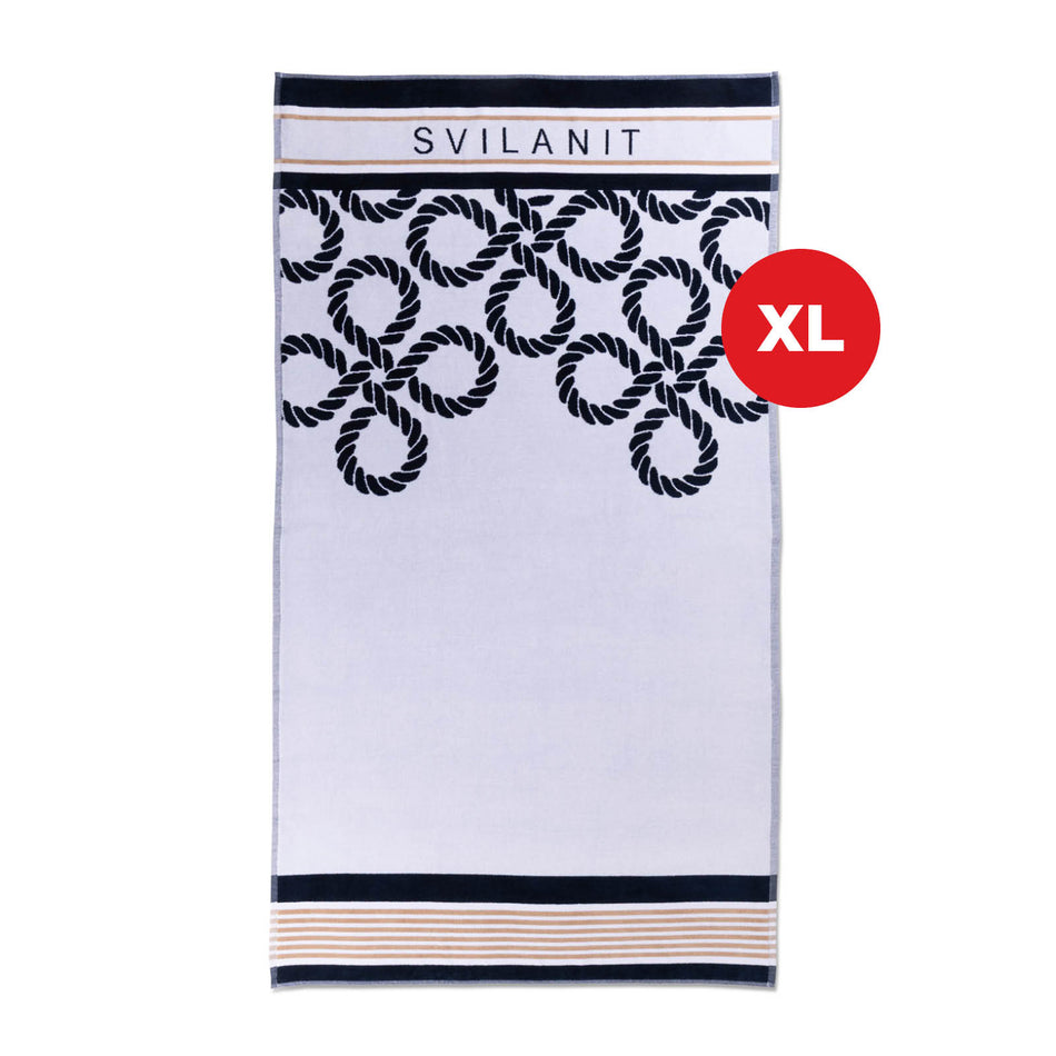 Plážová osuška Royalty White, 100 x 180 cm