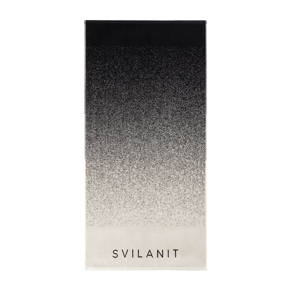 Plážová osuška Ombre Antrazit, 80 x 160 cm