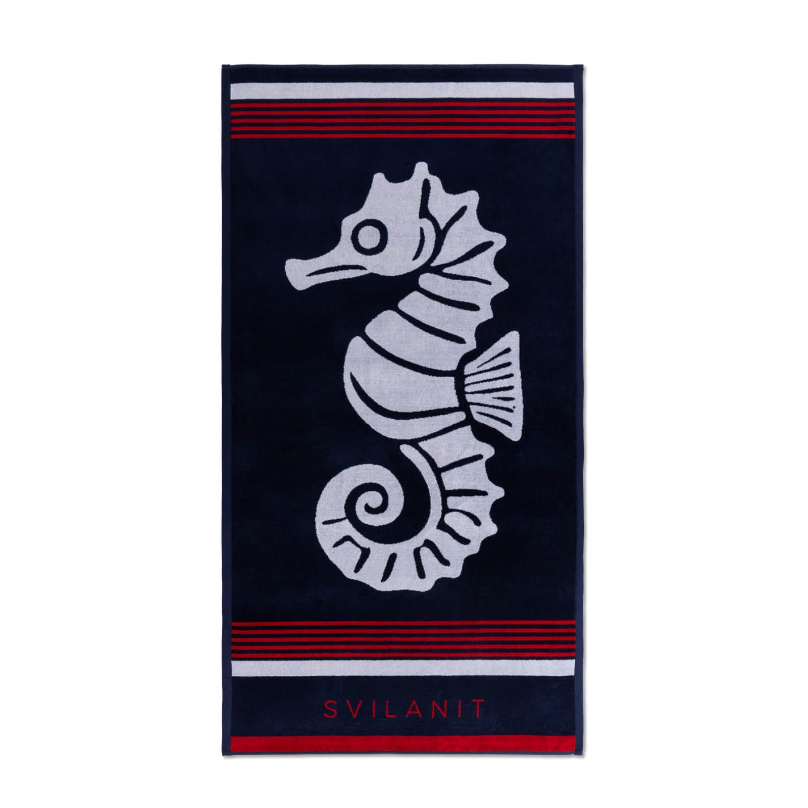 Plážová osuška Seahorse red 80 x 160 cm