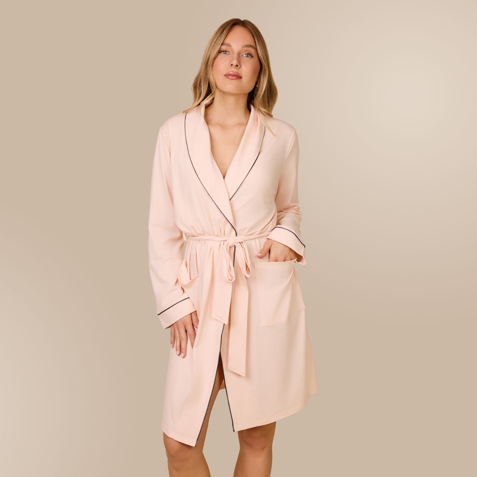 Svilanit dámsky župan Luméa – Cloud Rose