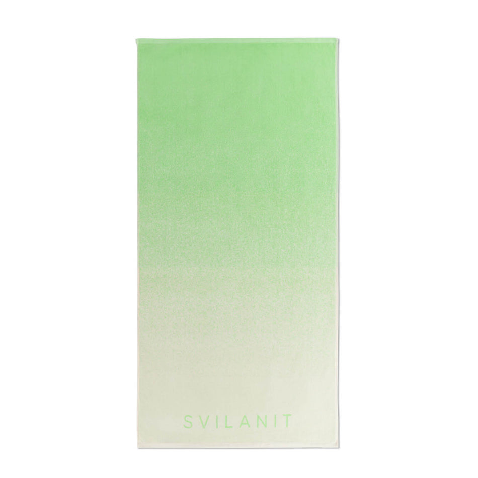 Plážová osuška Ombre Pistachio, 80 x 160 cm