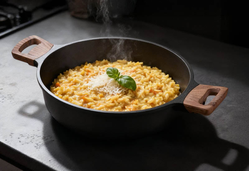 Vybrané kvalitné materiály pre rýchle varenie a dlhú životnosť riadu.