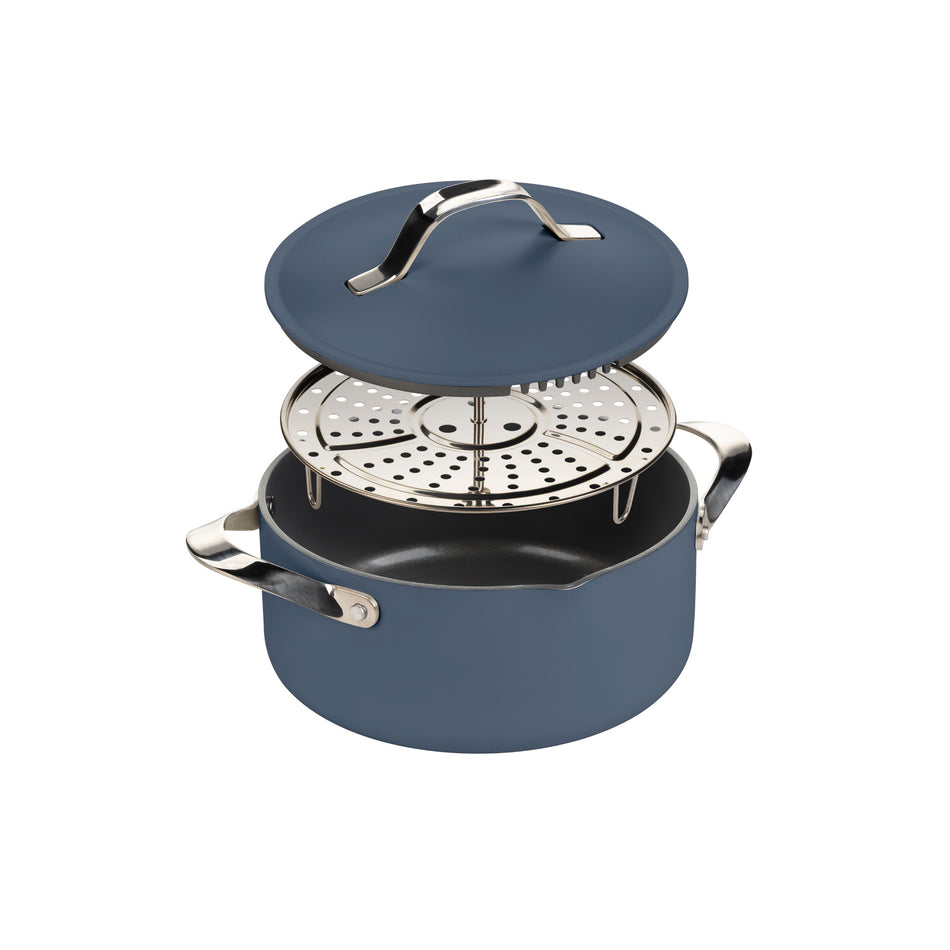 Rosmarino Chef’s Choice All-in-On univerzálny kastról na varenie v pare, restovanie a vyprážanie, 24 cm