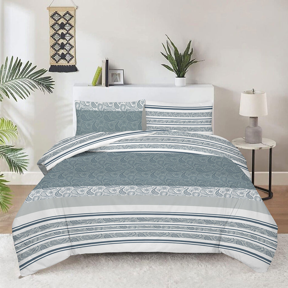 Bavlnená saténová posteľná bielizeň Svilanit Silver Lines