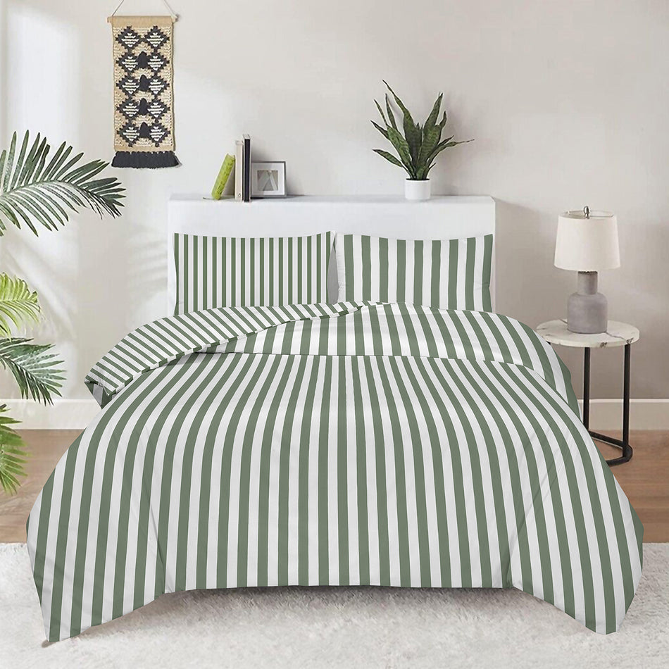 Bavlnená posteľná bielizeň Svilanit Olive Stripe