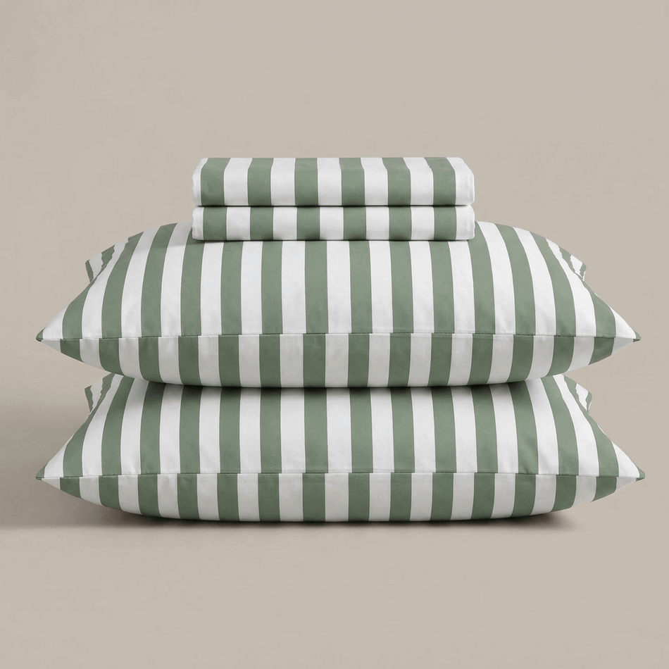 Bavlnená posteľná bielizeň Svilanit Olive Stripe