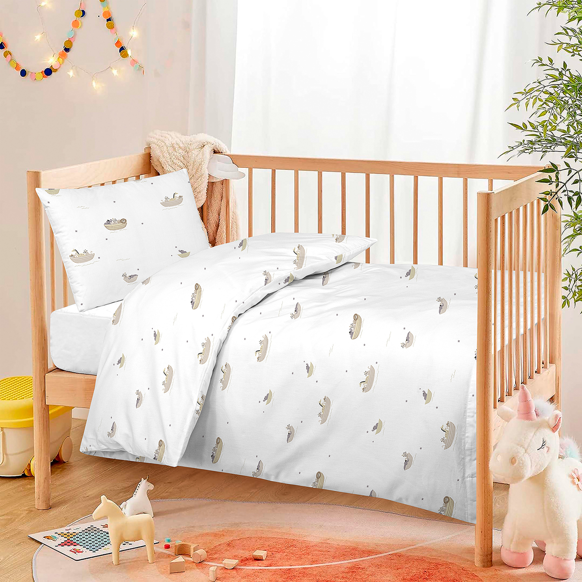 Posteľná bielizeň pre najmenších Svilanit Swan Dreams