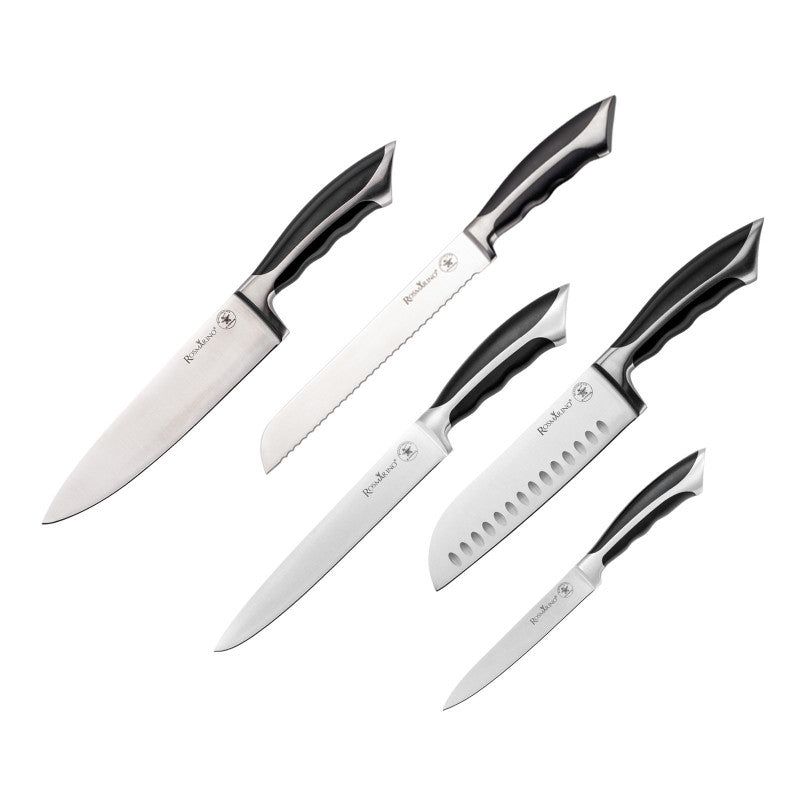 5-dielna sada oceľových nožov Rosmarino Blacksmith's