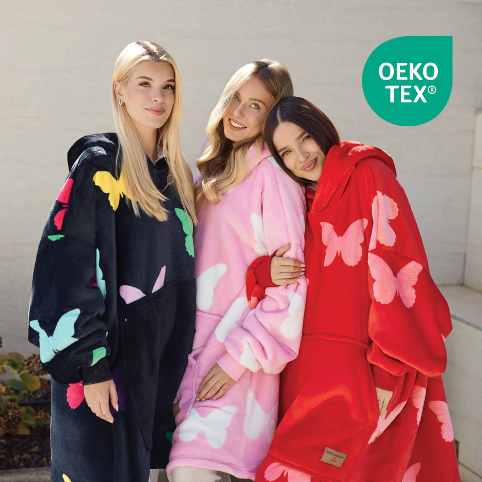 Agnė Kuzmickaitė x Vitapur mikinová deka s rukávmi Butterfly