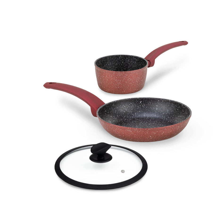 3-dielna súprava riadu Rosmarino Lava Stone Grape