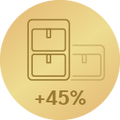 Štíhly dizajn, úspora miesta 45 %4