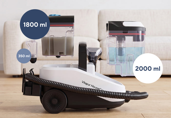 DualClean systém s oddelenými nádržami na čistú a špinavú vodu