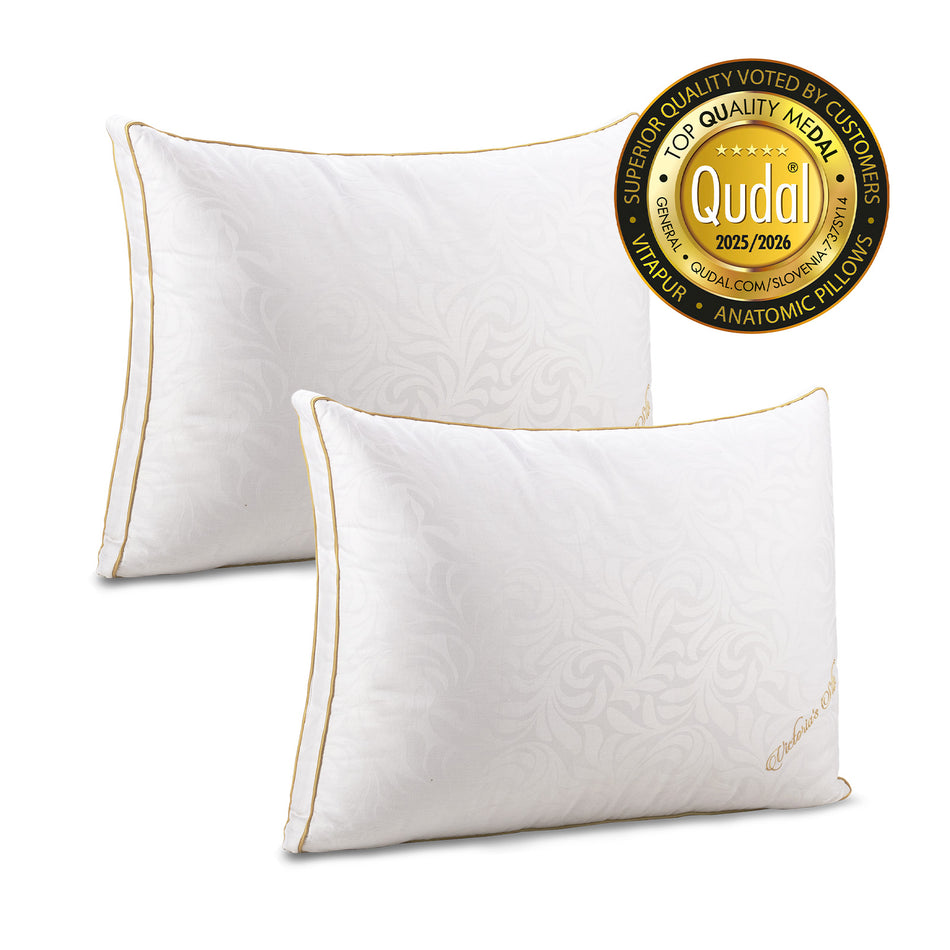 2 x vyšší hodvábny vankúš Vitapur Victoria's Silk Classic – 50 x 70 cm