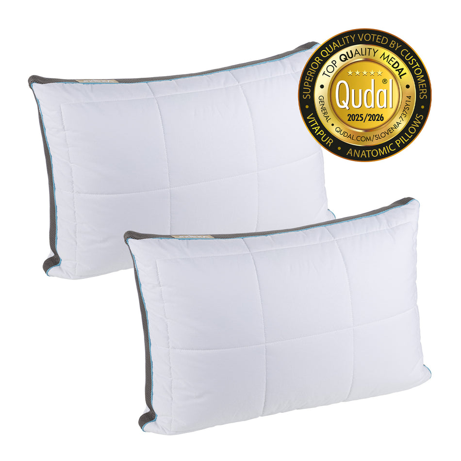 2 x Vitapur MemoSilver Premium hybridný vankúš – 50 x 70 cm