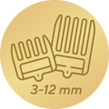 4 nadstavce pre dĺžku vlasov 3 – 12 mm3
