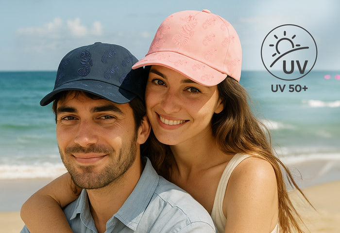 Prvotriedna ochrana UV 50+ pre bezstarostné dni na slnku.