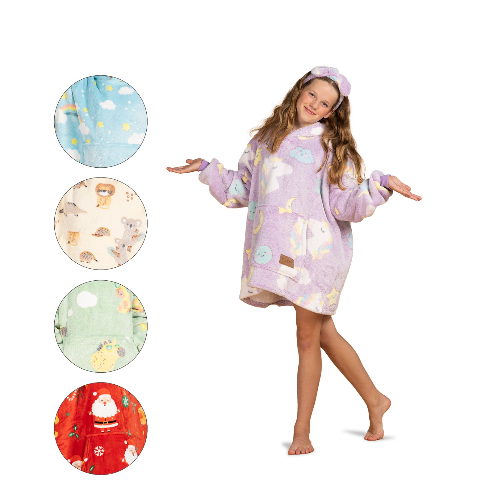 Detská mikinová deka Svilanit + darček: ponožky/čelenka