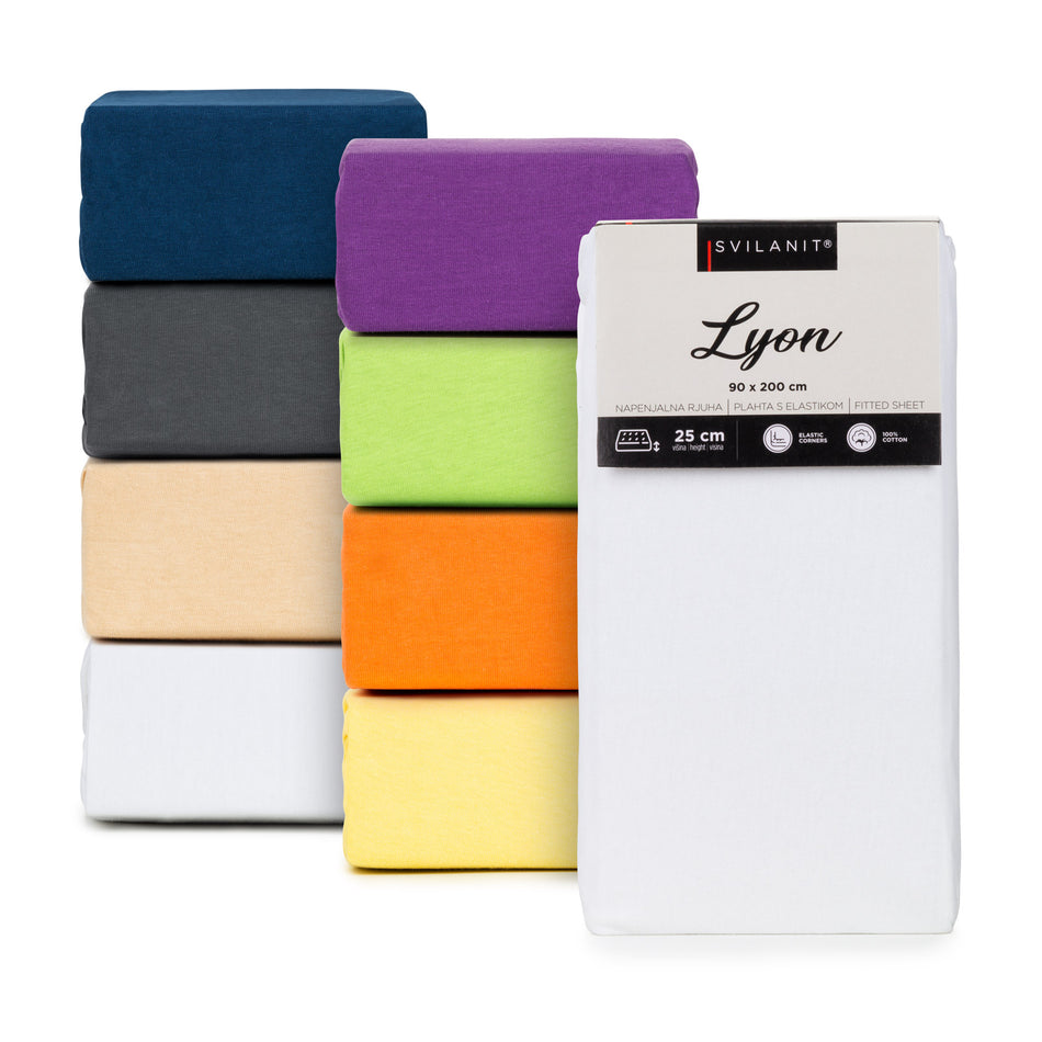 Bavlnené napínacie prestieradlo Lyon