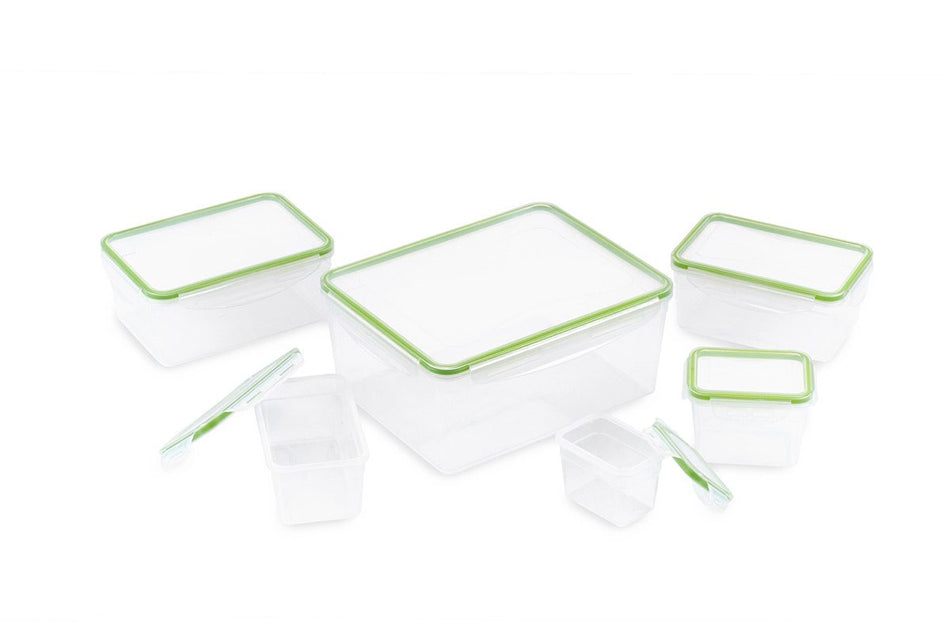 12-dielna súprava plastových nádob na skladovanie potravín
